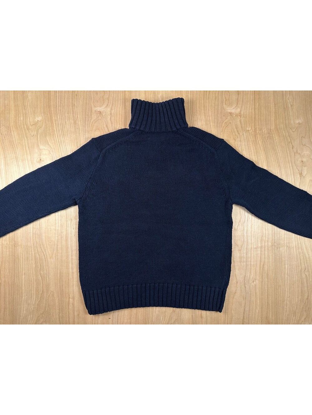 Vintage 90s Ralph Lauren American Flag sweater RL 67 knit cotton linen medium - Picture 6 of 11